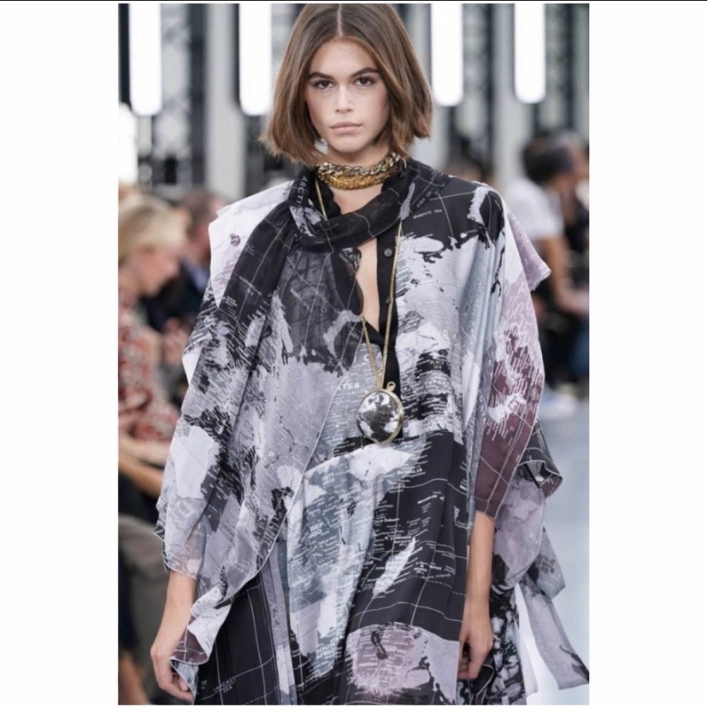 SACAI サカイ20ss ワールドマップWorld map ブラウス シャツ