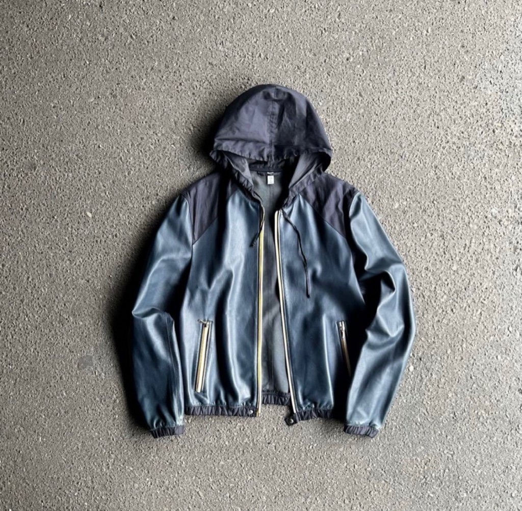 ジャケット・アウター 90s MIU MIU leather nylon blouson 90s MIU MIU leather nylon blouson - ARCHIVESTOCK