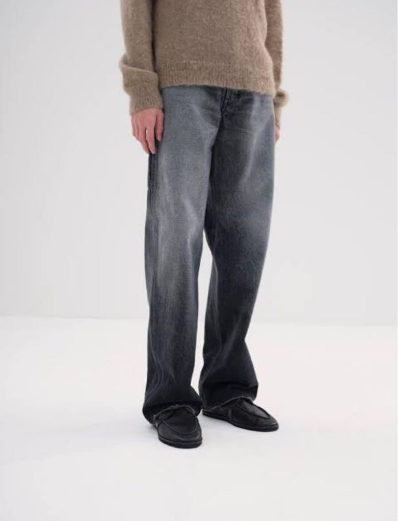 AURALEE 24AW DENIM PAINTER PANTS BLACK 4 - ARCHIVESTOCK