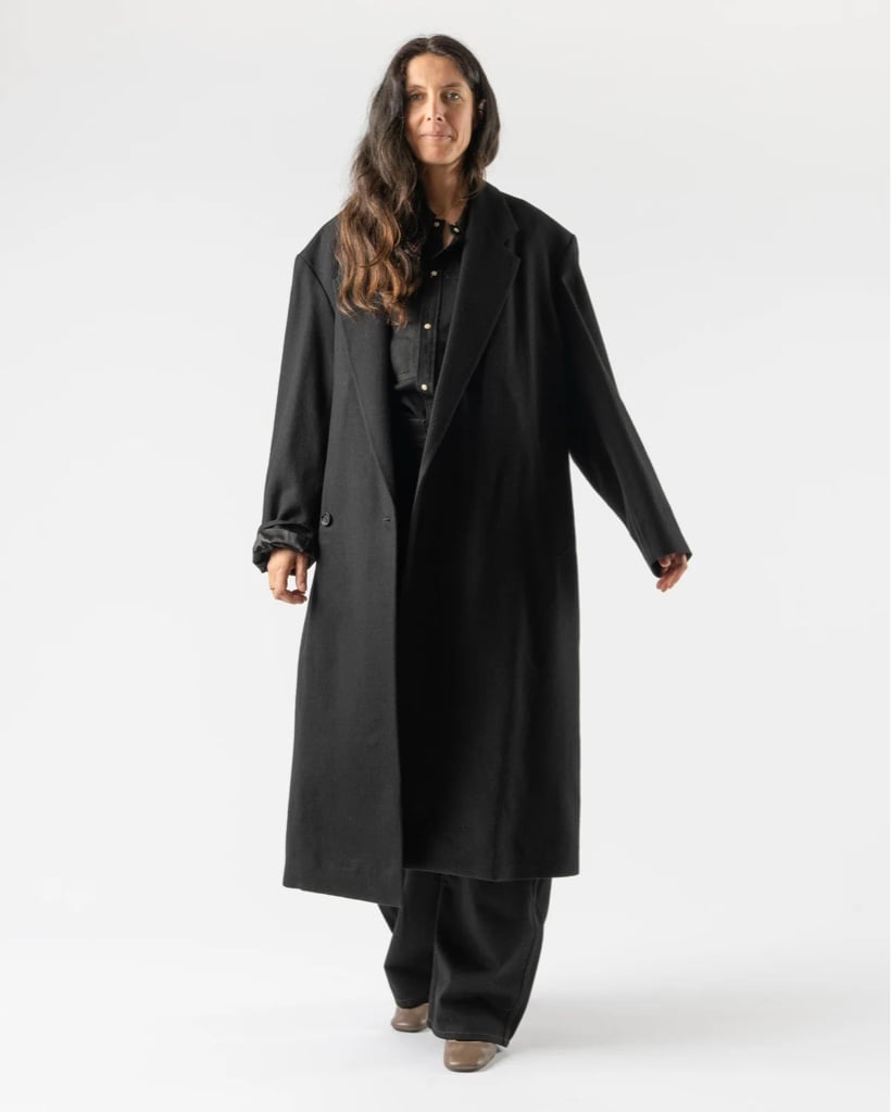 【新品】23aw lemaire maxi db coat 23AW LEMAIRE MAXI DB COAT IN BLACK M - ARCHIVESTOCK