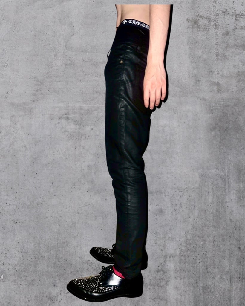 K着用モデルSaint Laurent Paris coating denim 2015S/S size29 エディ