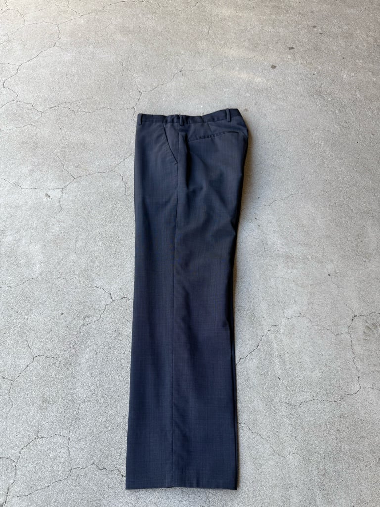 PRADA 15ss ARCHIVE DARK NAVY WOOL SLACKS - ARCHIVESTOCK
