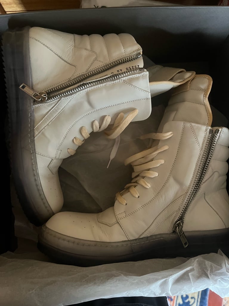 Rick owens Geobasket クリアソール White 42 - ARCHIVESTOCK
