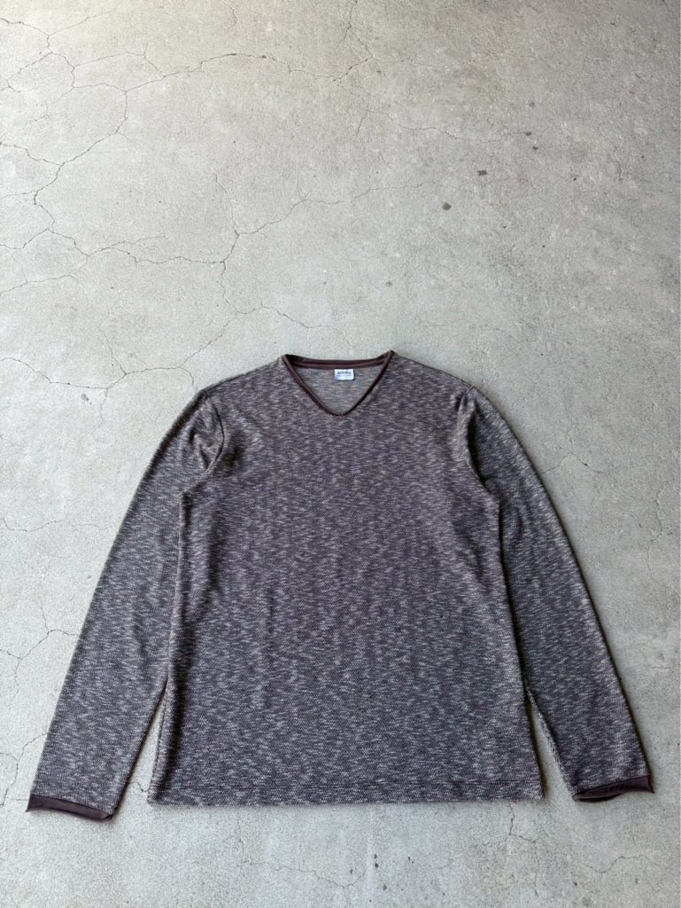 ARMANI COLLEZIONI ARCHIVE Oversized Contrast Fabric L/S T