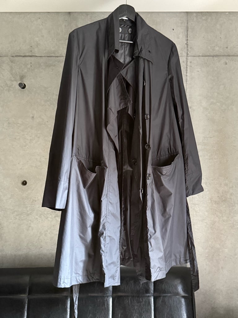 Ann Demeulemeester/本人期/ナイロンチェスターコート - ARCHIVESTOCK
