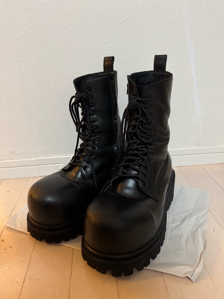 靴 BALENCIAGA STOMPER BOOTS 41 BALENCIAGA stomper ブーツ 41 - ARCHIVESTOCK