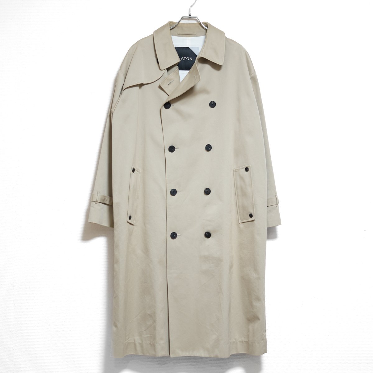 ATON WEST POINT OVERSIZED TRENCH COAT - ARCHIVESTOCK