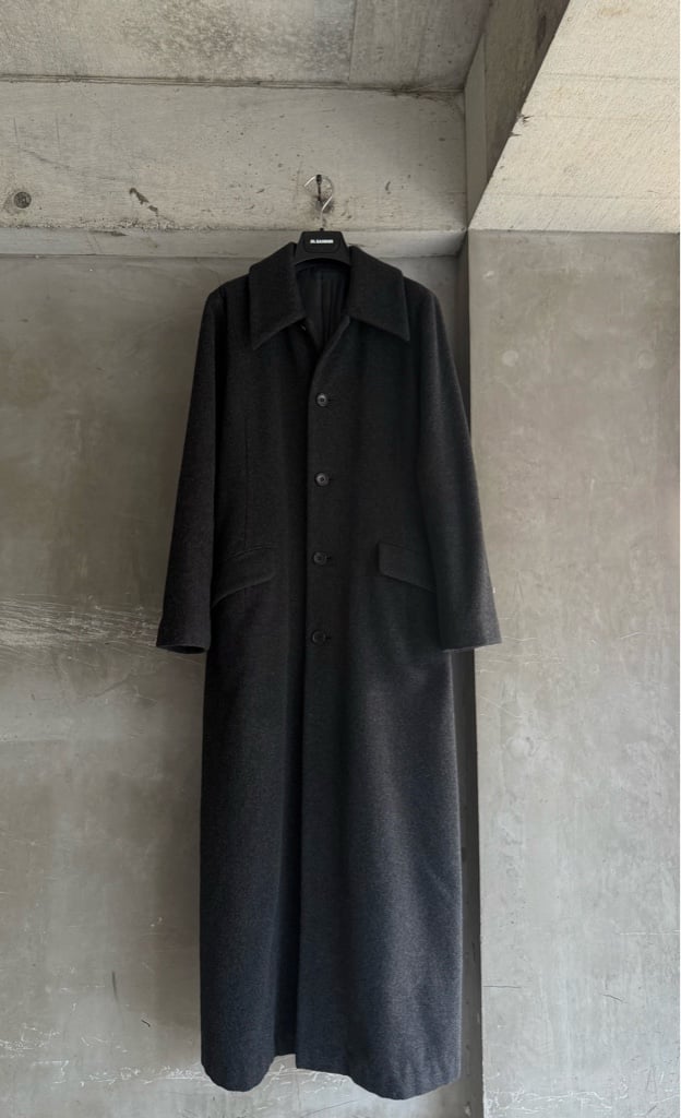 【90's】Wool Maxi Chester Coat / Dark Gray 90's】Wool Maxi Chester Coat / Dark Gray 90's】Wool Maxi Chester