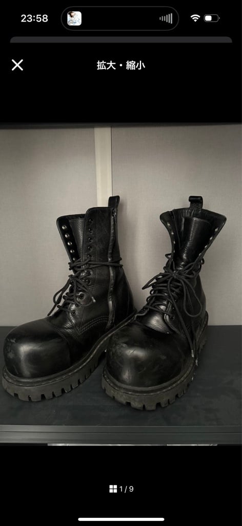 BALENCIAGA stomper boots 40 ストンパーブーツ - ARCHIVESTOCK