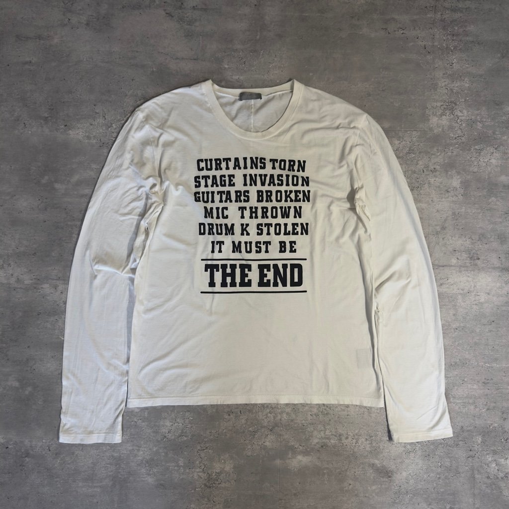 Dior Homme エディ期 the end Tシャツ ロングTシャツ 白 - ARCHIVESTOCK