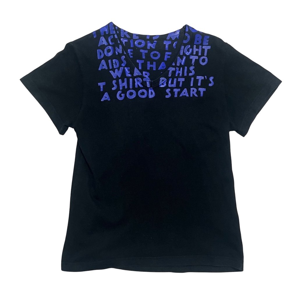 2007AW Martin Margiela AIDS エイズ Tシャツ 黒×黒 Maison Margiela