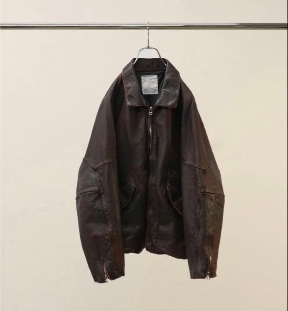 ANCELLM 26ss LEATHER JACKET - ARCHIVESTOCK