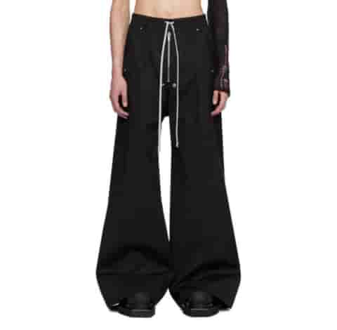 Jean Paul GAULTIER 90's ウールワイドスラックス 黒 - ARCHIVESTOCK