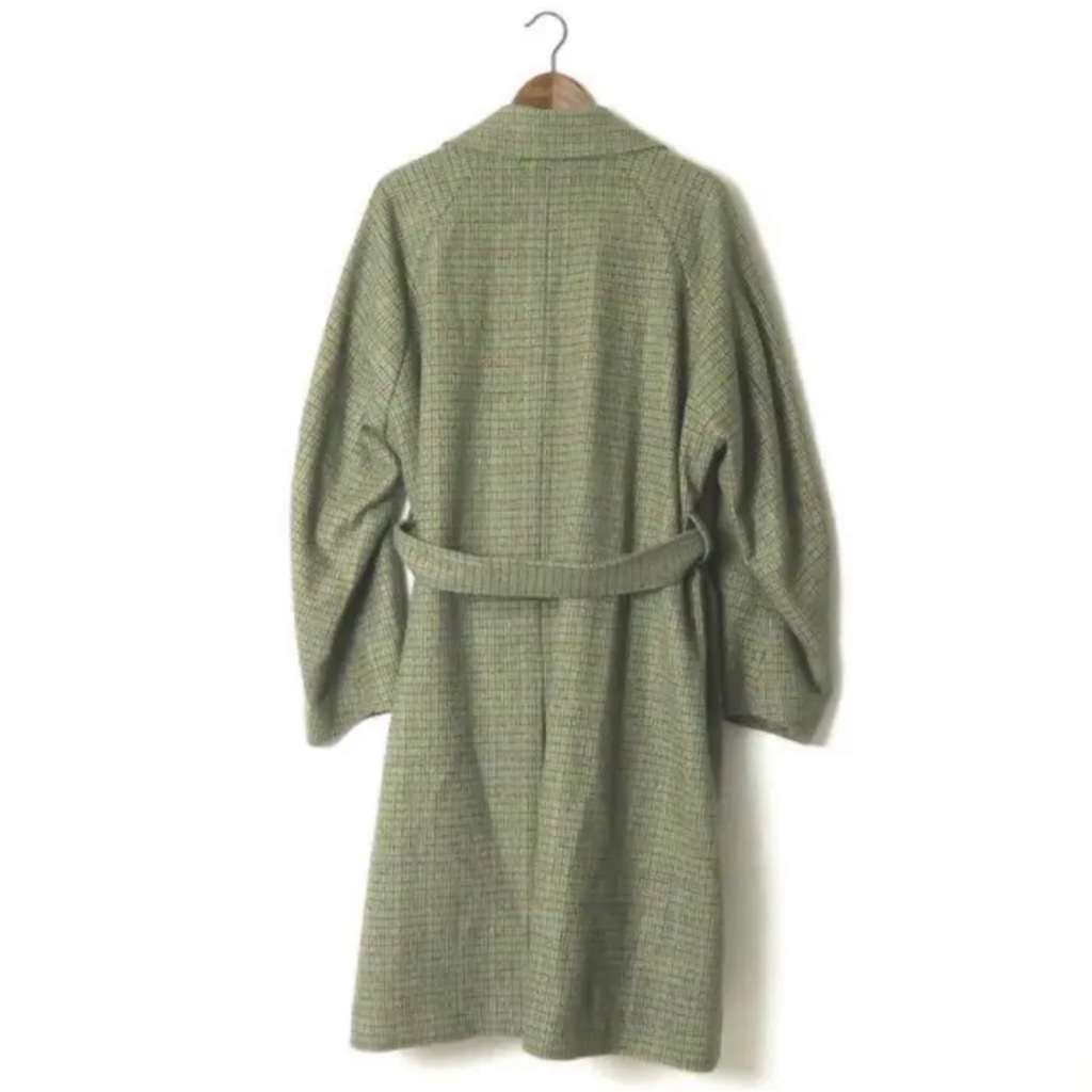 URU WOOL CHECK BELTED COAT　サイズ１ URU / ウル | WOOL CHECK BELTED COAT - Gray | 通販 - 正規取扱