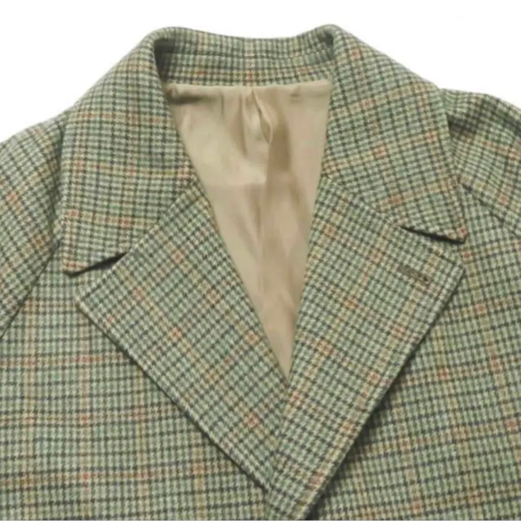 ジャケット・アウター URU 19AW WOOL CHECK BELTED COAT URU 19AW 日本製 WOOL CHECK BELTED COAT - ARCHIVESTOCK