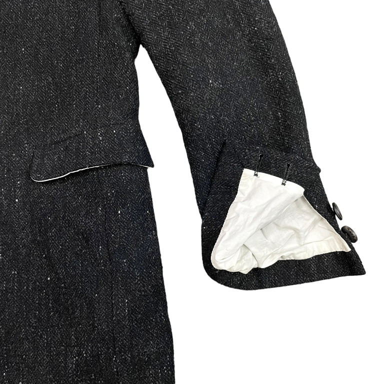 Bergfabel ウールヘリンボーンチェスターコート ロング ジャケット