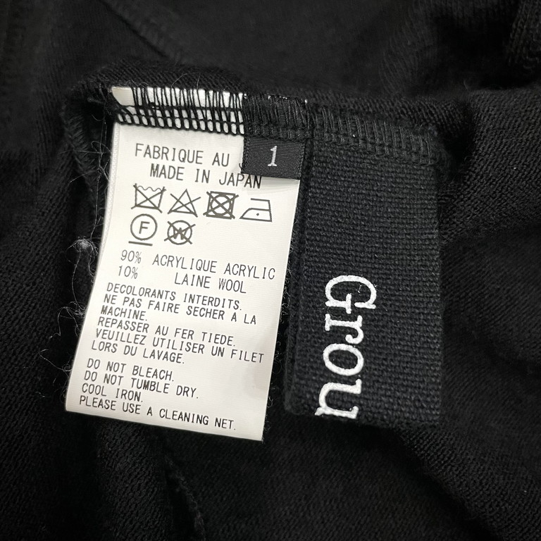 Ground Y 18AW 段違いビッグタートルネックニットセーター ハイネック