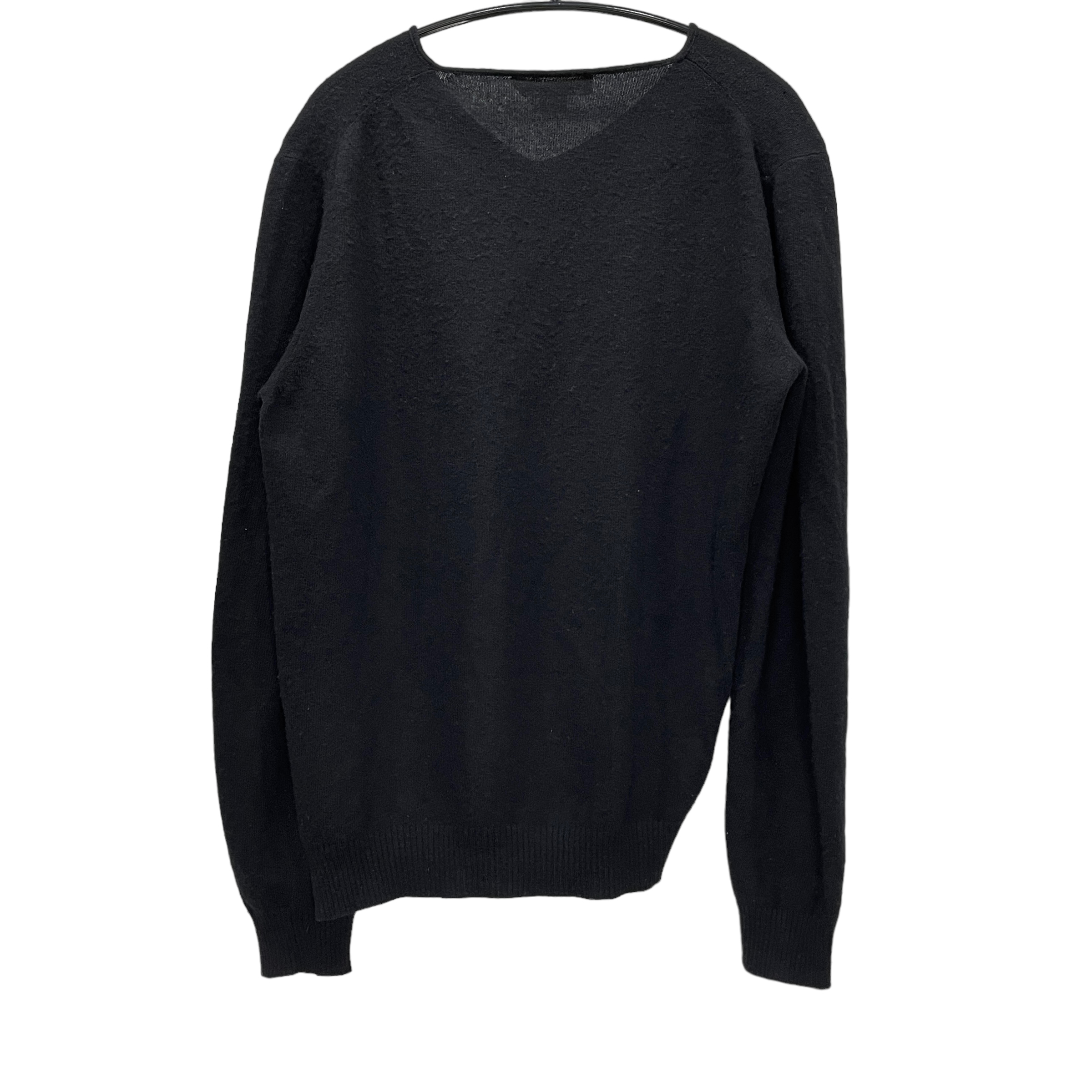 hussein chalayan アシンメトリーVネックニットセーター トップス