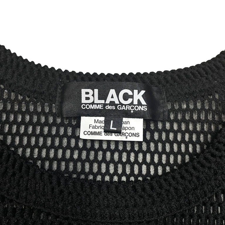 BLACK COMME des GARCONS 23SS メッシュランダムカットオフクルー 