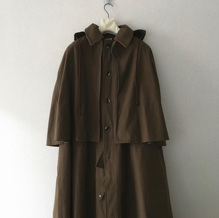 70s Vintage Hermes ロカバールインバネスコート - ARCHIVESTOCK