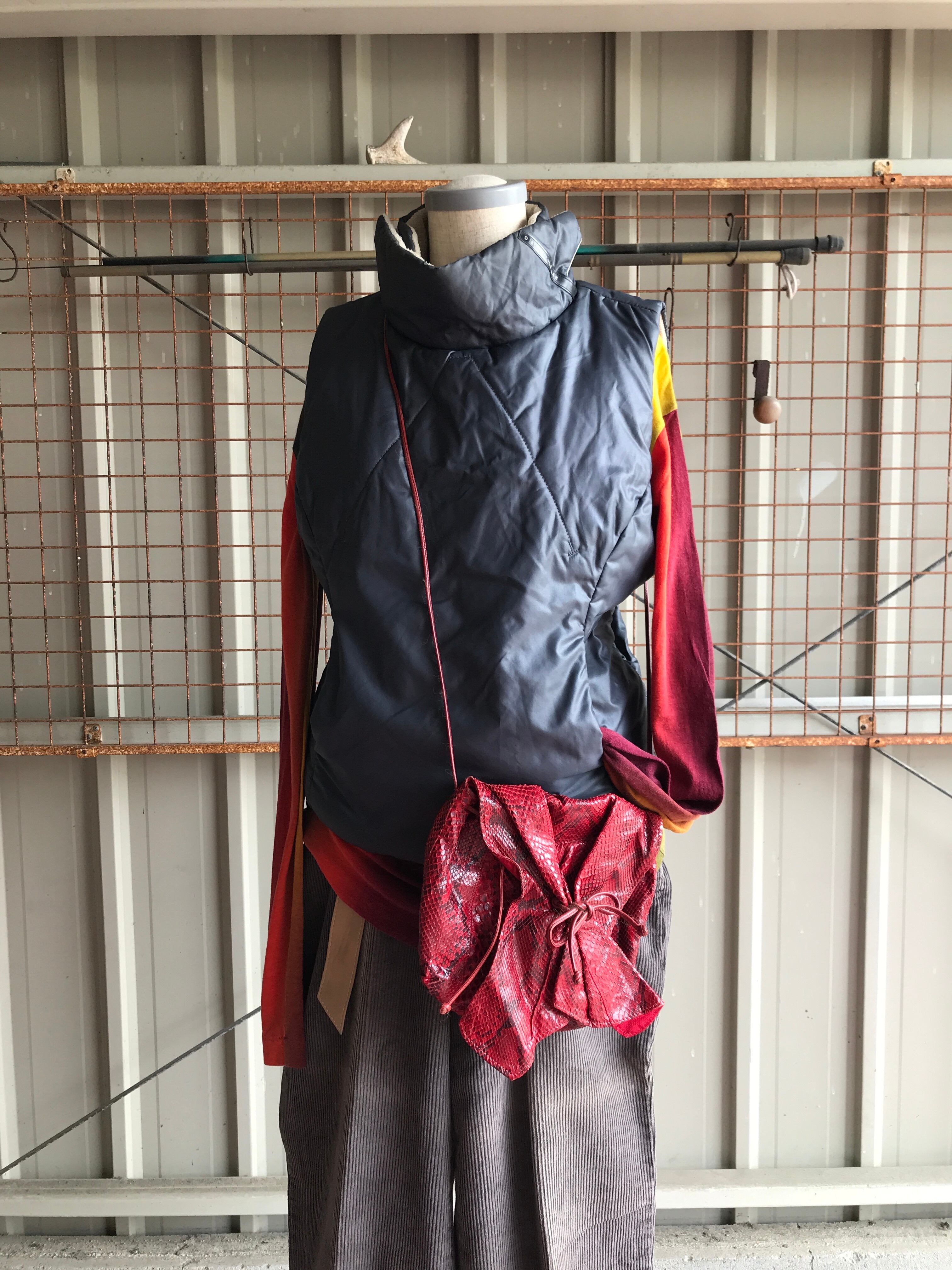 トップス DIESEL STYLE LAB Technical-Cut Vest DIESEL STYLE LAB Technical-Cut Pullover Paded Vest