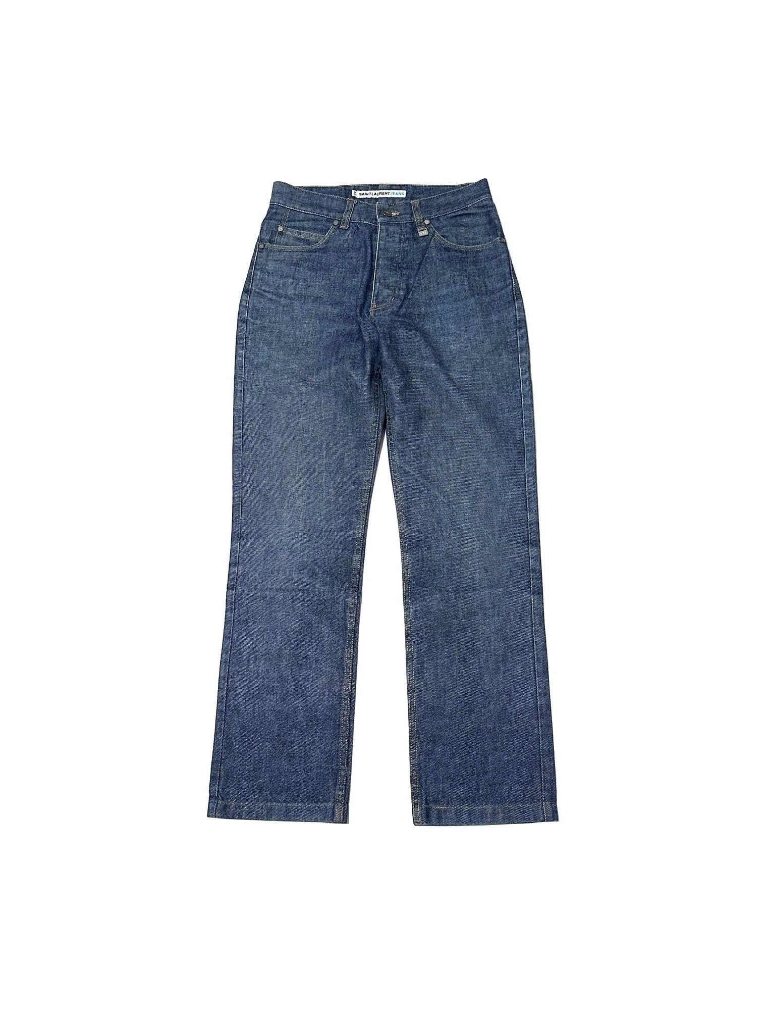 SAINT LAURENT JEANS by HEDI SLIMANE Shallow Navy Jeans - ARCHIVESTOCK