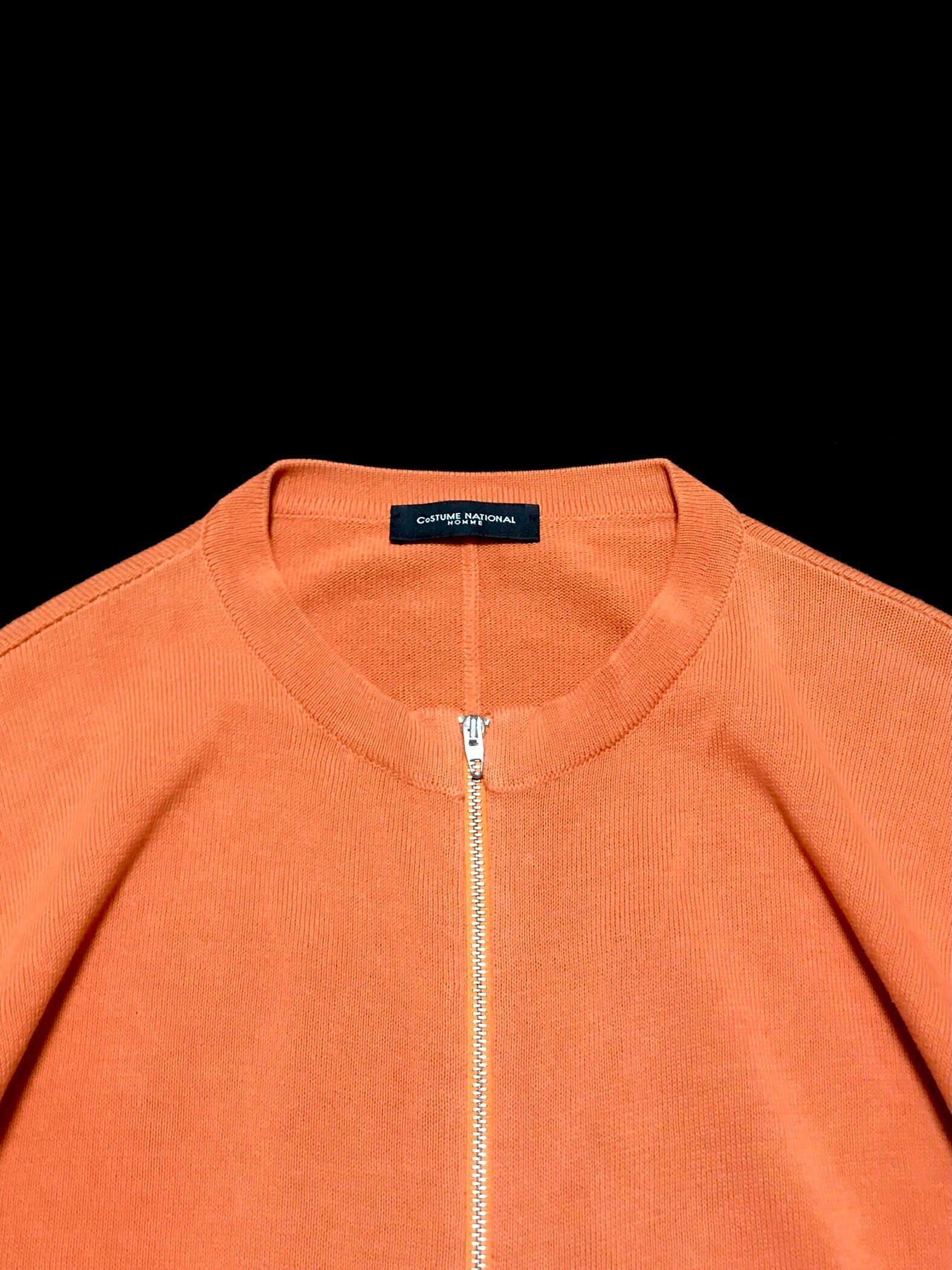 CoSTUME NATIONAL HOMME Orange Zip Knit - ARCHIVESTOCK