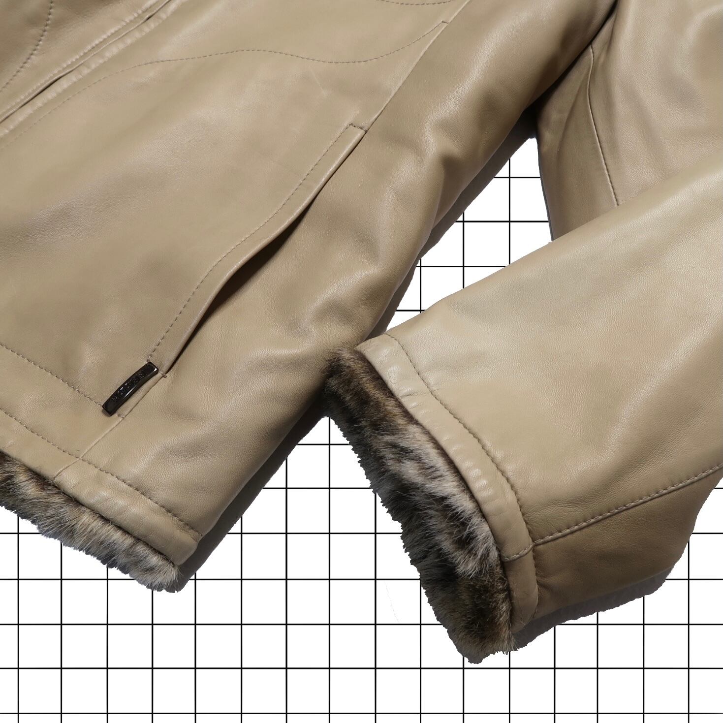 80s GIANFRANCO FERRE reversible leather jacket - ARCHIVESTOCK