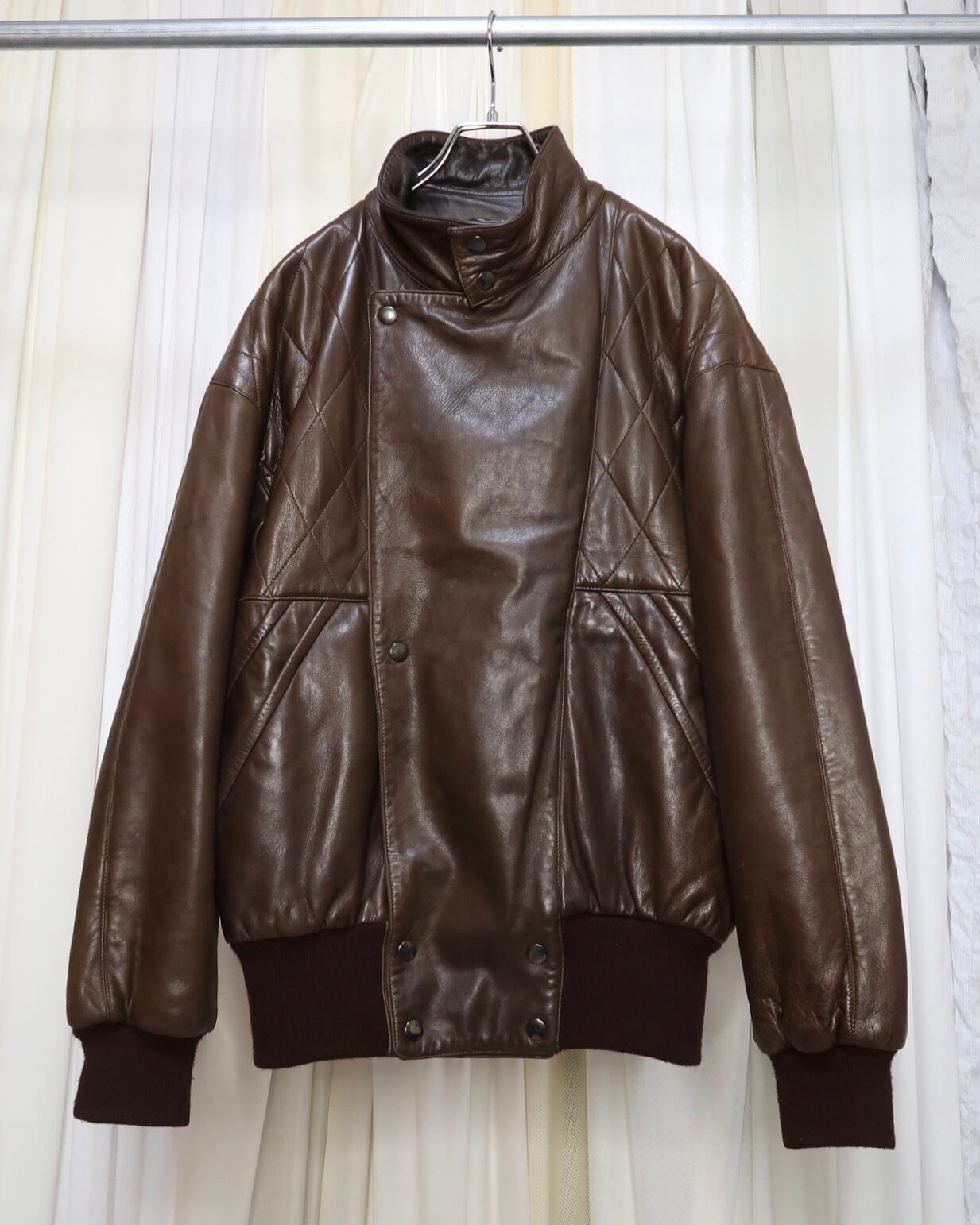 【大幅値下げ】　CLAUDE MONTANA レザージャケット　希少デザイン 大幅値下げ】 CLAUDE MONTANA レザージャケット 希少デザイン