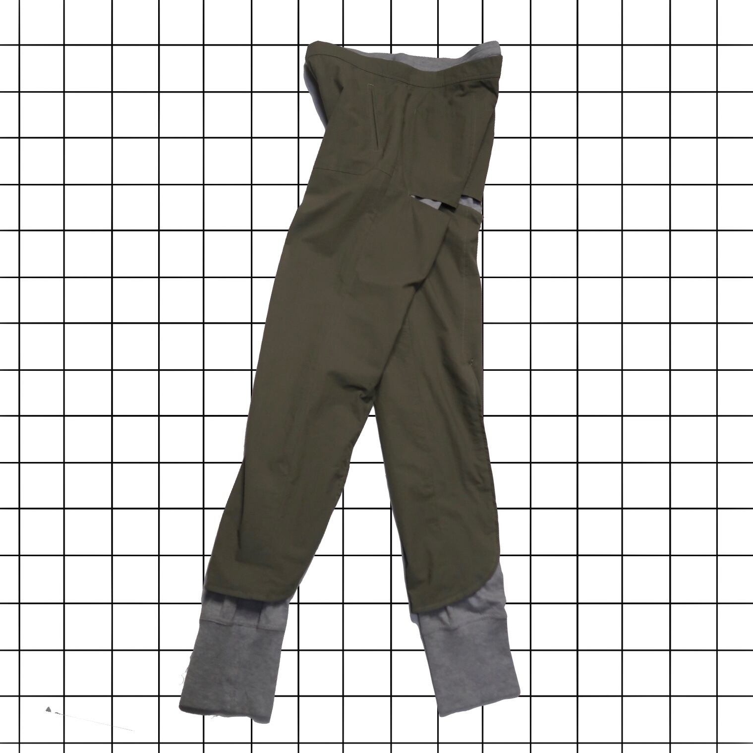 2003-4 AW Hussein Chalayan layered design pants - ARCHIVESTOCK