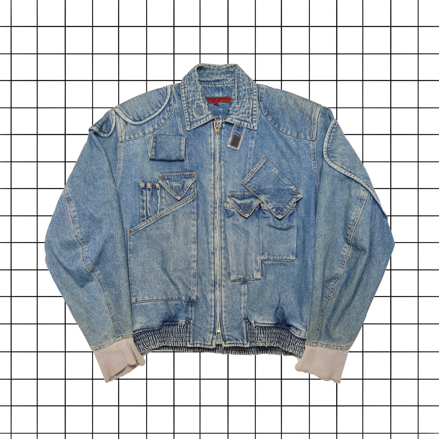 KATHARINE HAMNETT Hamnett クロップドボンバージャケット KATHARINE HAMNETT(キャサリン・ハムネット)｜【UNISEX】バッグ