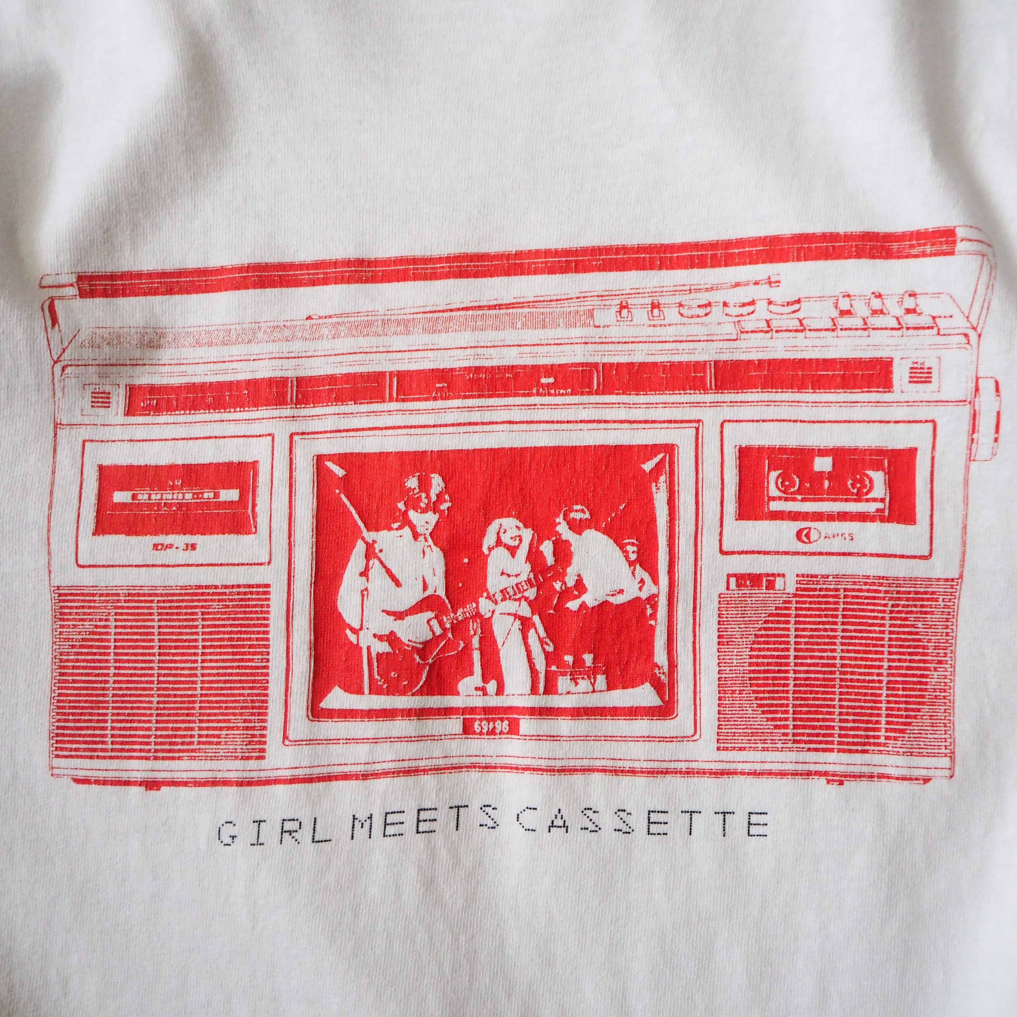 90s “Cornelius” 69/96 GIRL MEETS CASSETTE tee made in USA