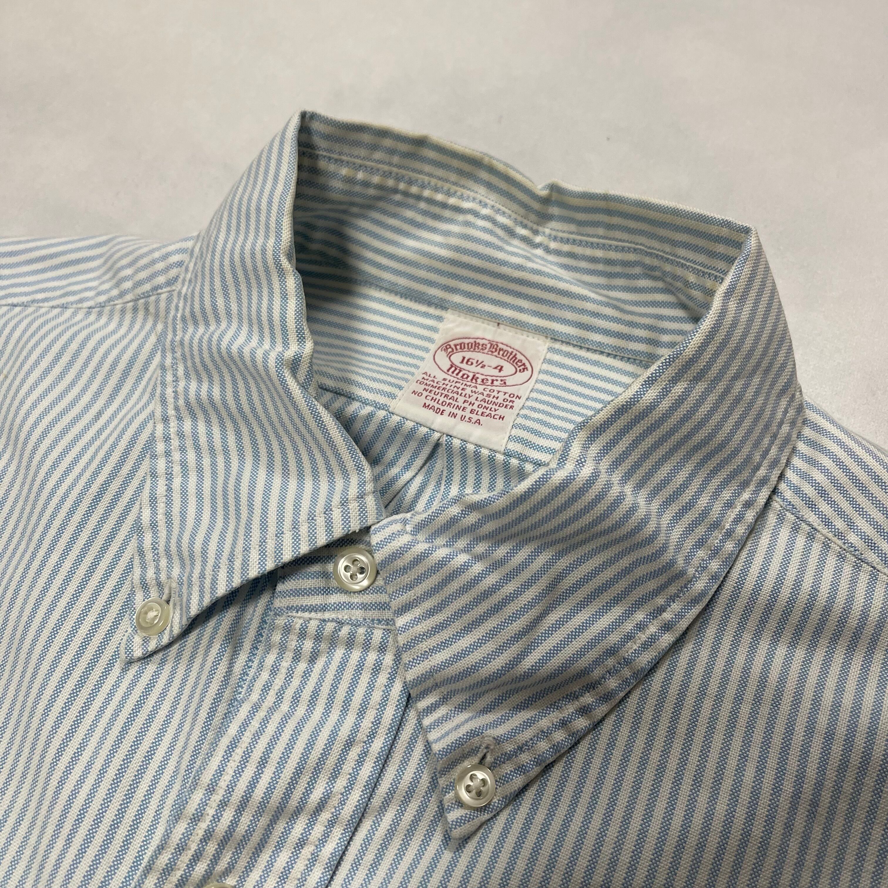 90's USA製 Brooks Brothers 長袖ストライプシャツ - ARCHIVESTOCK