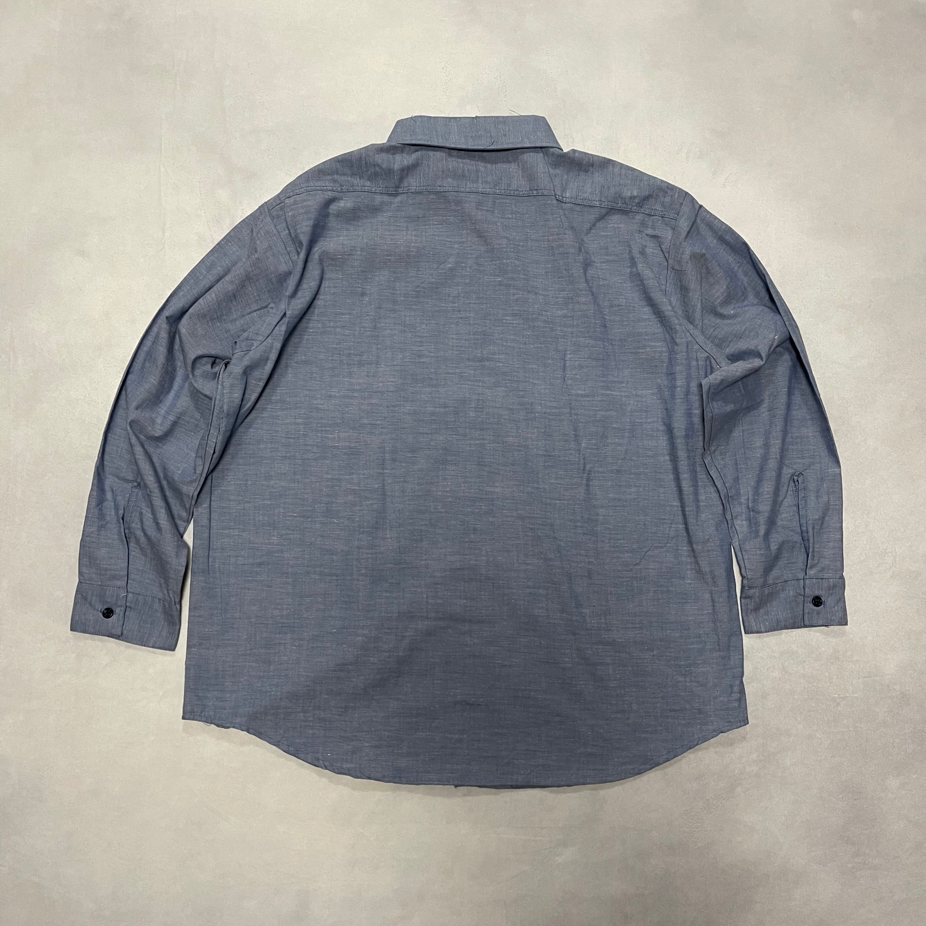 60s FiveBrother シャンブレー シャツ 森タグ XL ファイブラ