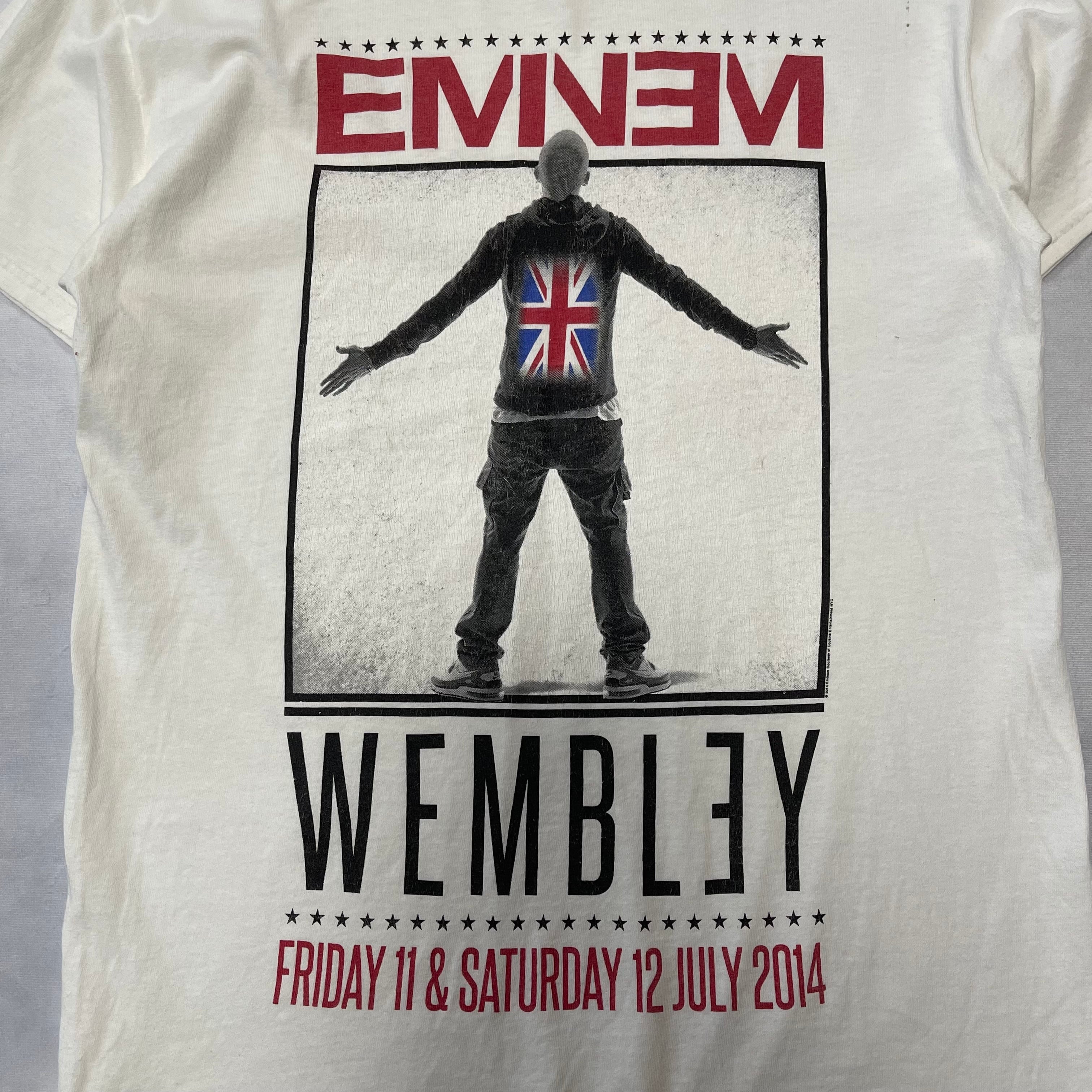 EMINEM エミネム XZIBIT Tシャツ ホワイト バンドT ロックT EMINEM エミネム バンドTシャツ 2014年 ツアーTシャツ Mサイズ