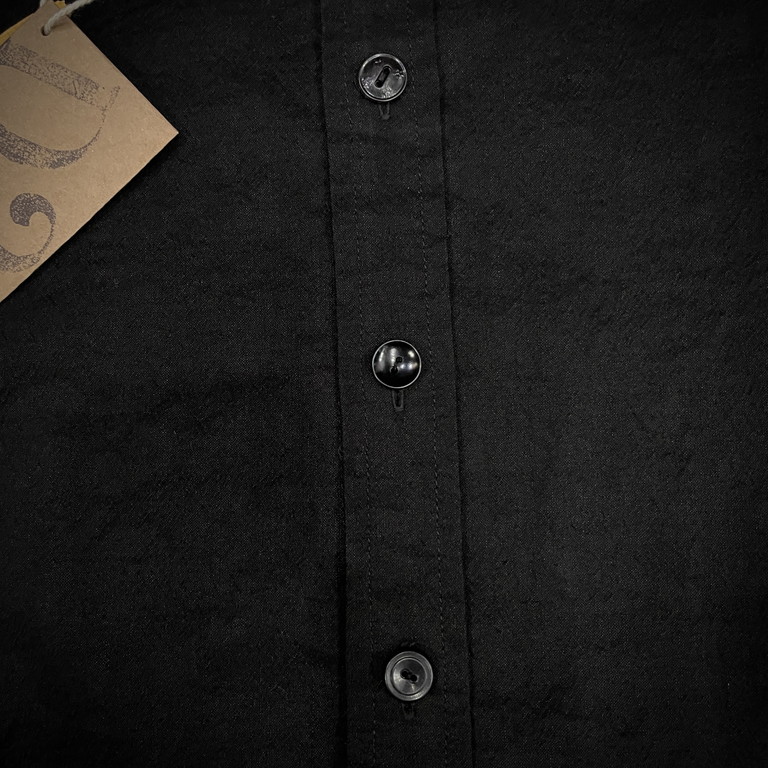DseconD 23AW Band Collar Shirt ヴァージンウールランダムボタン 