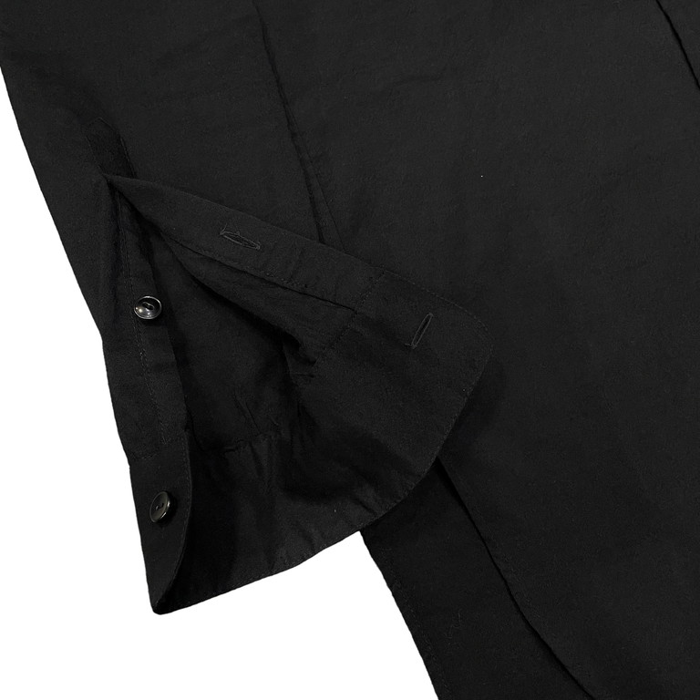 DseconD 23AW Band Collar Shirt ヴァージンウールランダムボタン 
