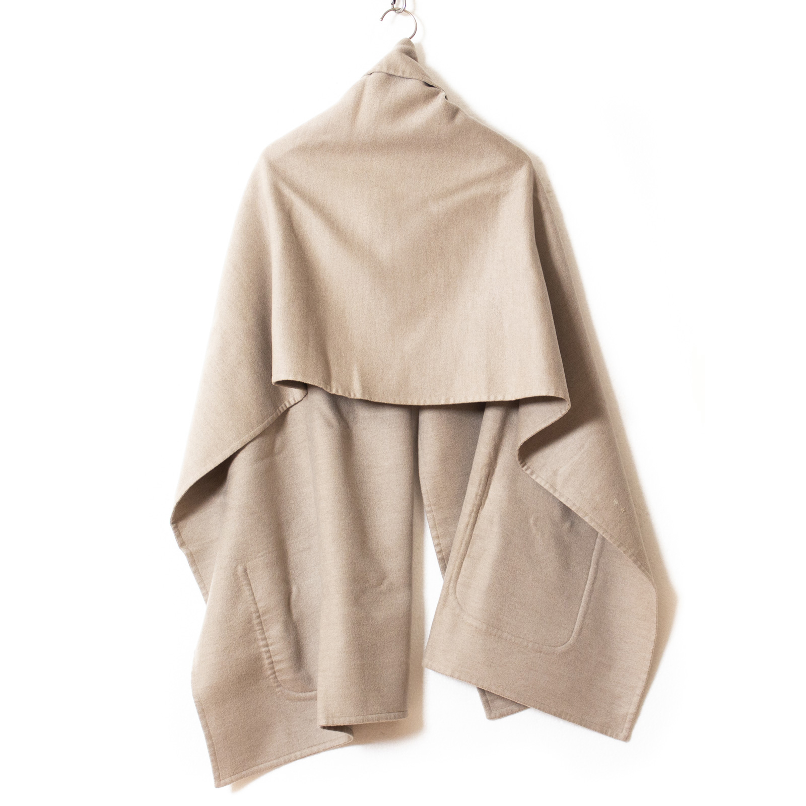 美品 1999AW HERMES マルジェラ期 ラージポケットストール ブラウン 美品 1999AW HERMES マルジェラ期 ラージポケットストール ブラウン