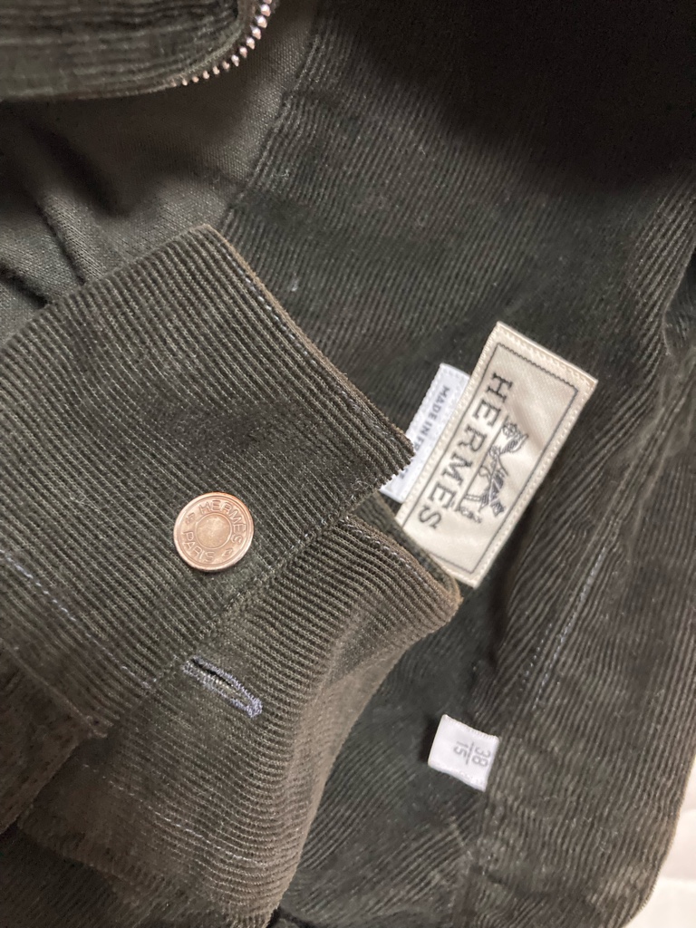 HERMES コーデュロイ ジップシャツ - ARCHIVESTOCK