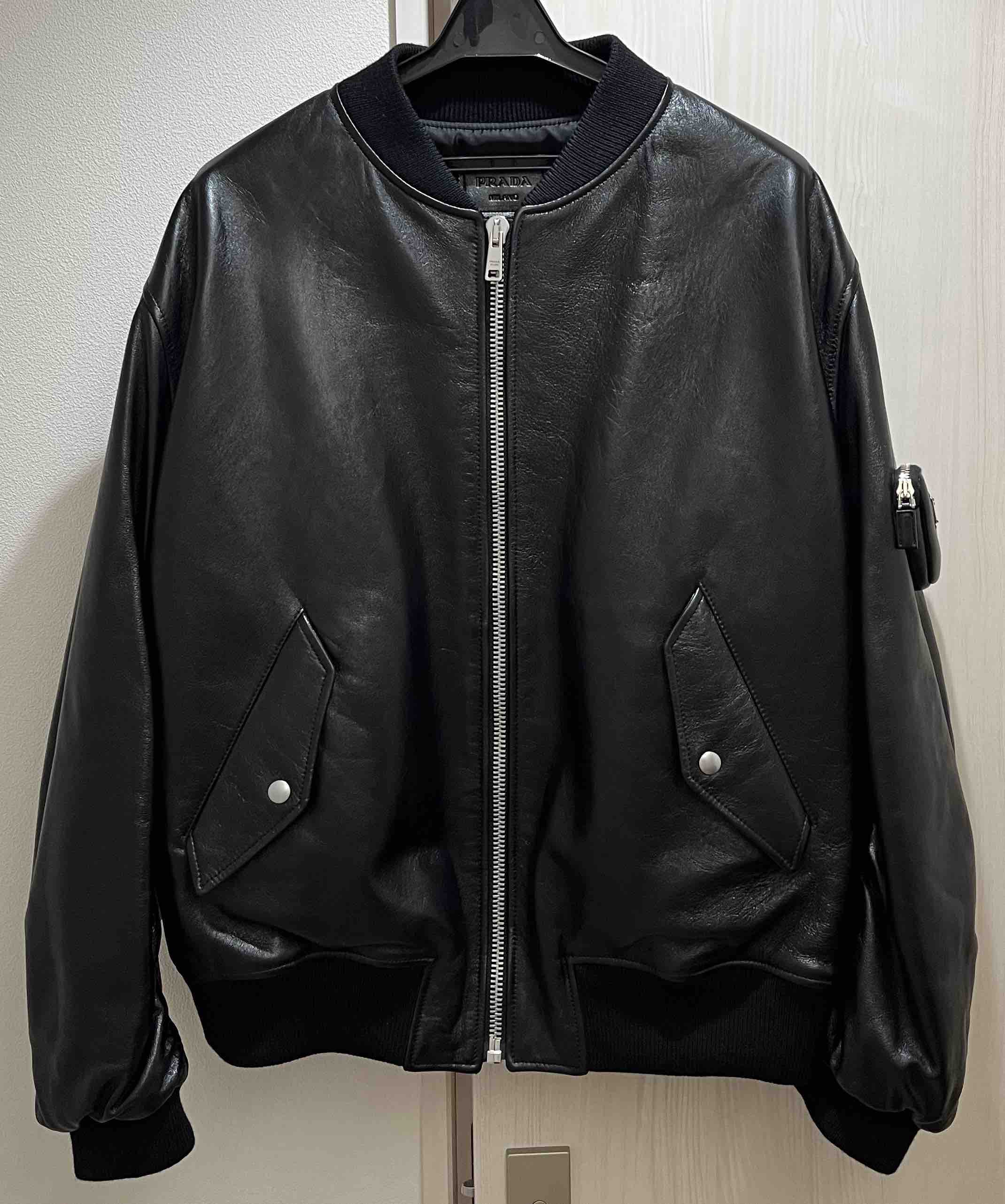 PRADA ナッパレザー ボンバージャケット 52 PRADA ナッパレザー ボンバージャケット 52 - ARCHIVESTOCK
