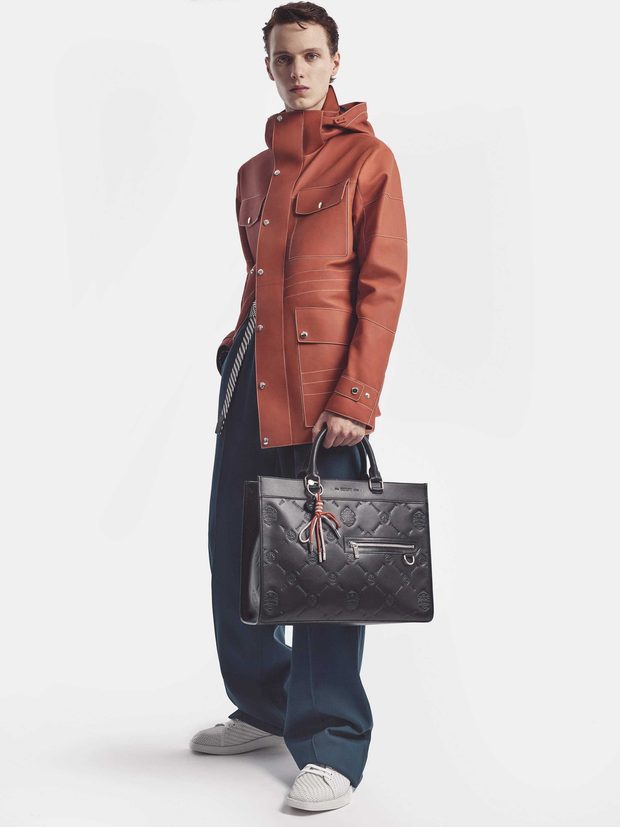 BERLUTI レザーマウンテンパーカ 44 BERLUTI レザーマウンテンパーカ 44 ジャケットブルゾンコート