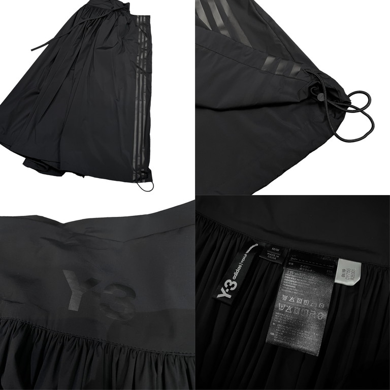 Y-3 バルーンパンツ Y-3 19SS ナイロンサイドストライプスーパーワイドバルーン
