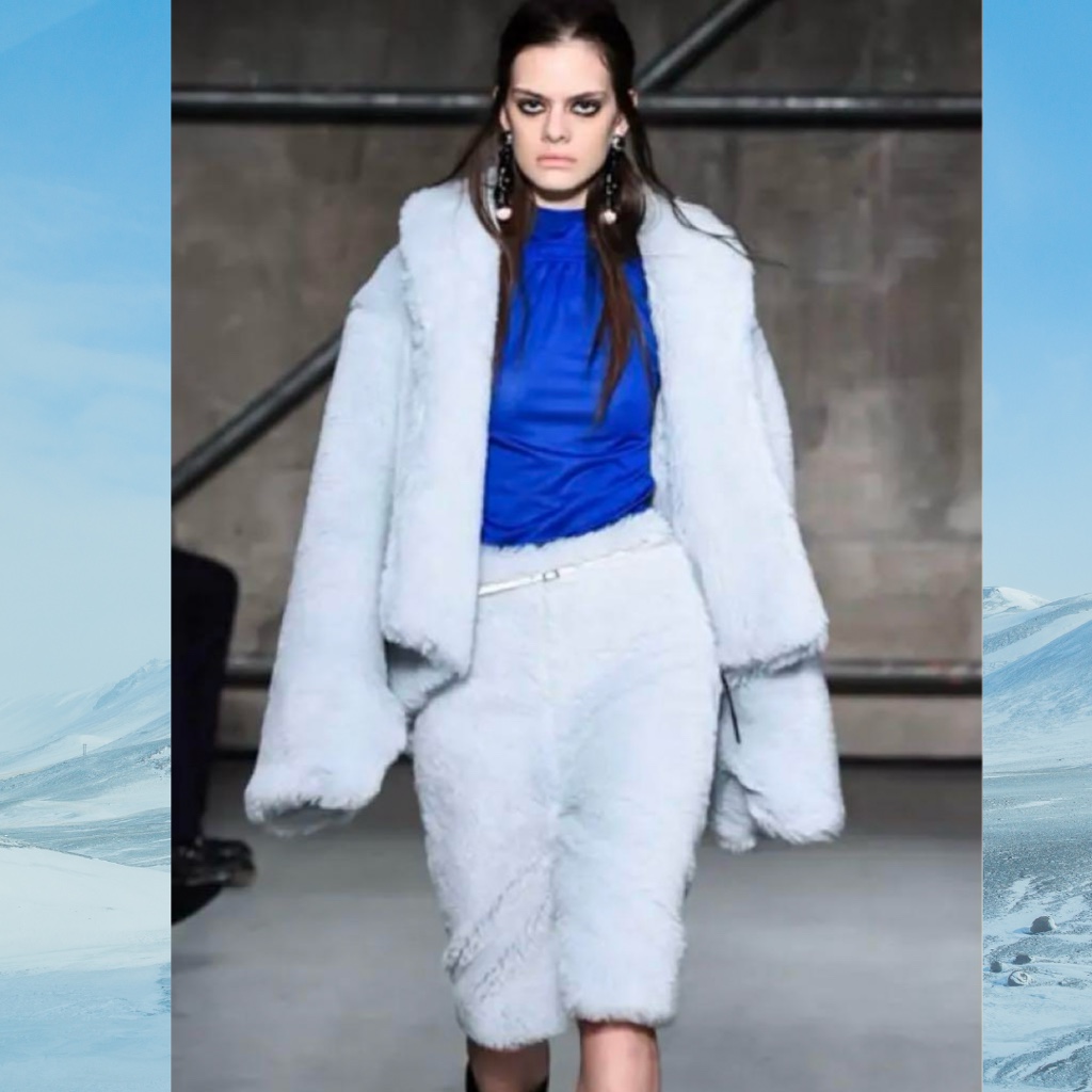 MARNI マルニ 18FW モヘア アルパカ ミディアム スカート ファー 