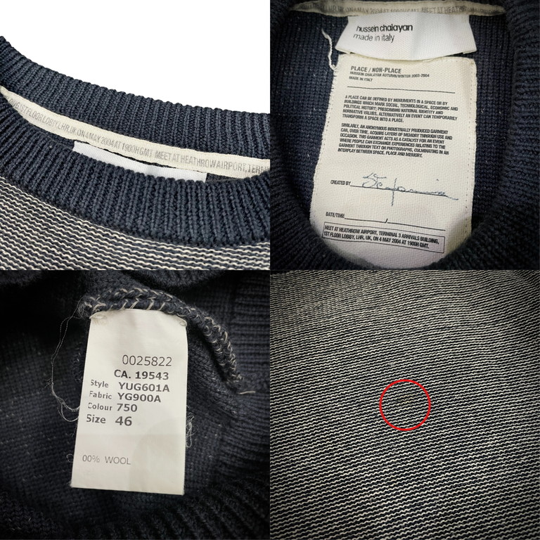hussein chalayan 03AW PLACE NON-PLACE インサイドアウトリバーシブル 