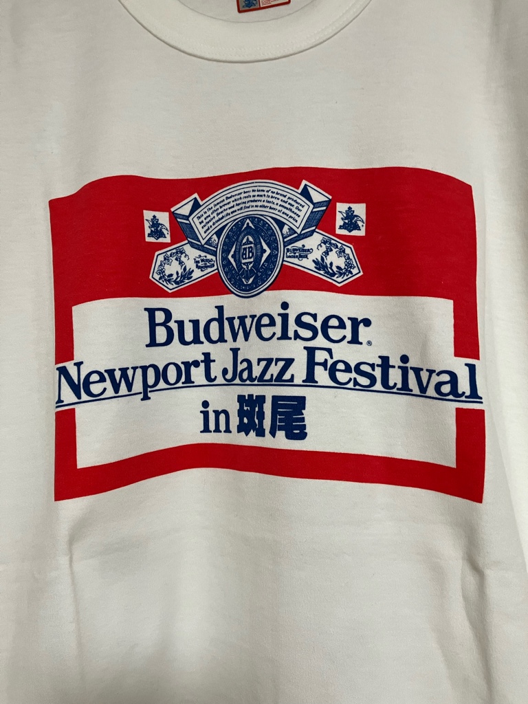 Budweiser Newport Jazz Festival in 斑尾 デッドストックTシャツ