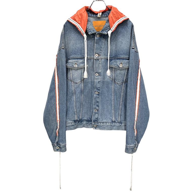 ヘロンプレストンフードデニムジャケット ヘロンプレストンフードデニムジャケット