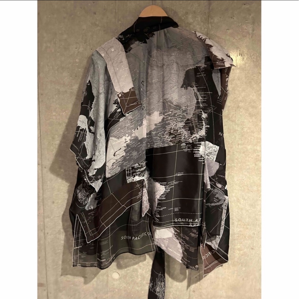 sacai ワールドマップ ブラウス SACAI サカイ20ss ワールドマップWorld map ブラウス シャツ