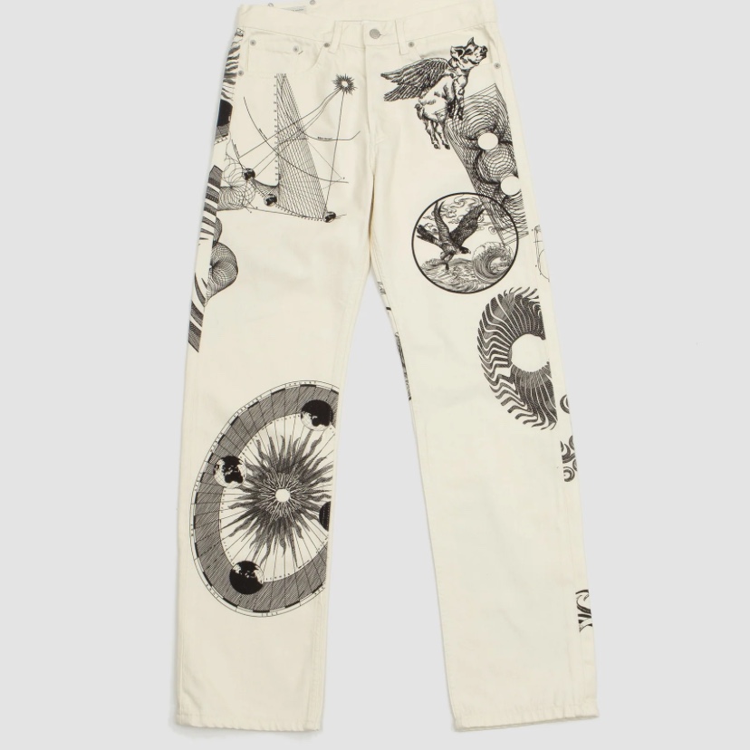 Dries Van Noten 23AW 総柄 デニム パンツ - ARCHIVESTOCK