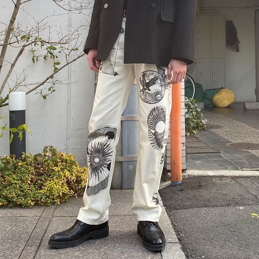 Dries Van Noten 23AW 総柄 デニム パンツ - ARCHIVESTOCK