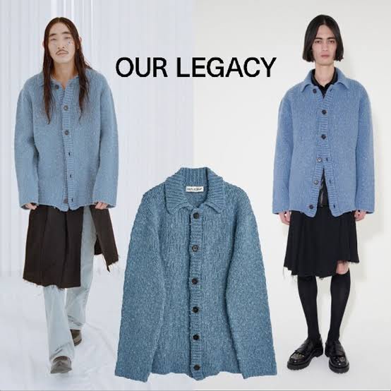 交渉可能 OURLEGACY 22aw big cardigan blue 48 - ARCHIVESTOCK
